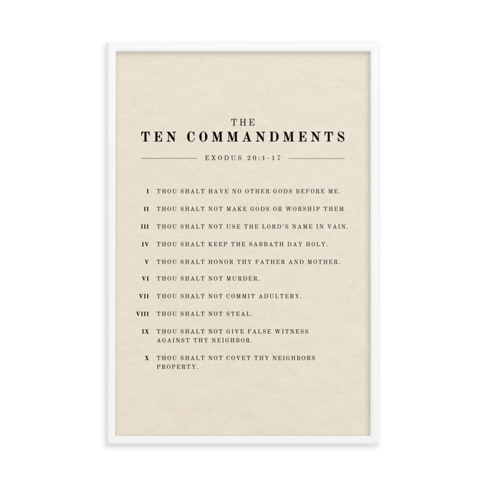 The Ten Commandments - Light 24x36