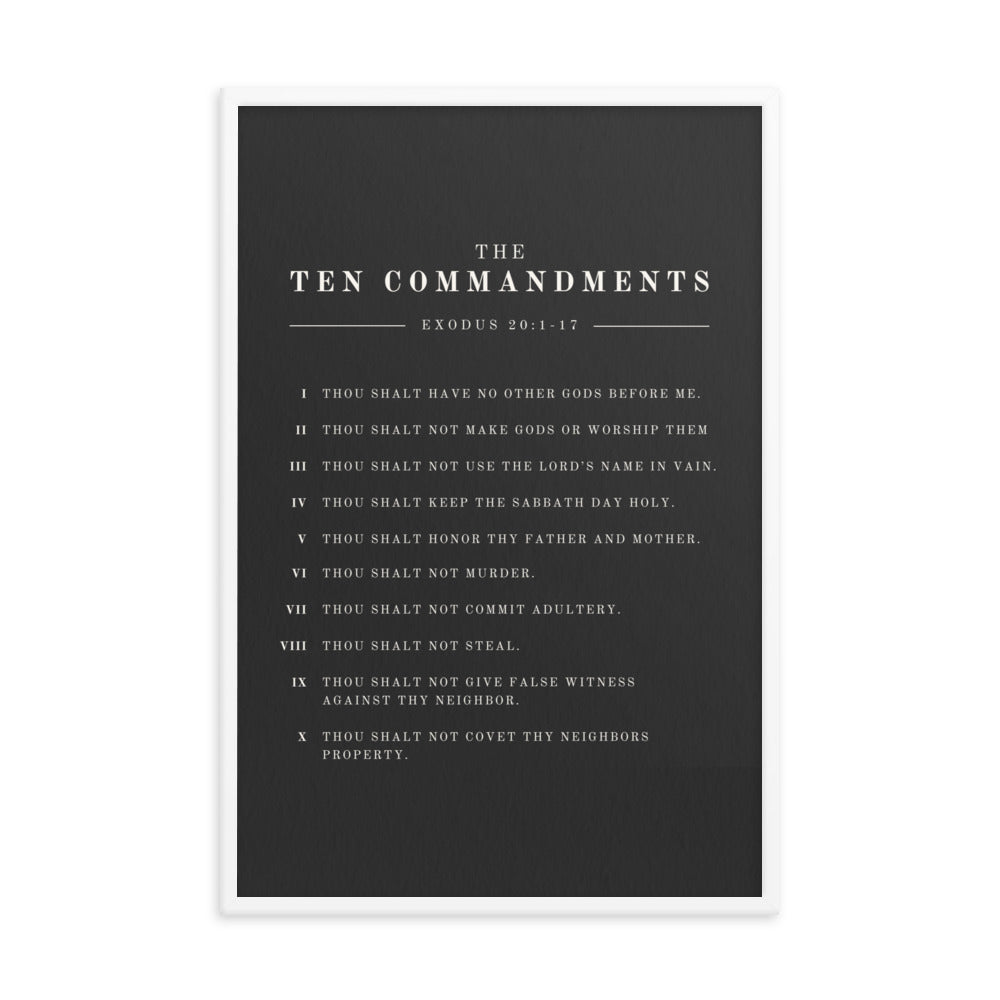 The Ten Commandments - Dark 24x36