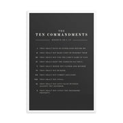 The Ten Commandments - Dark 24x36