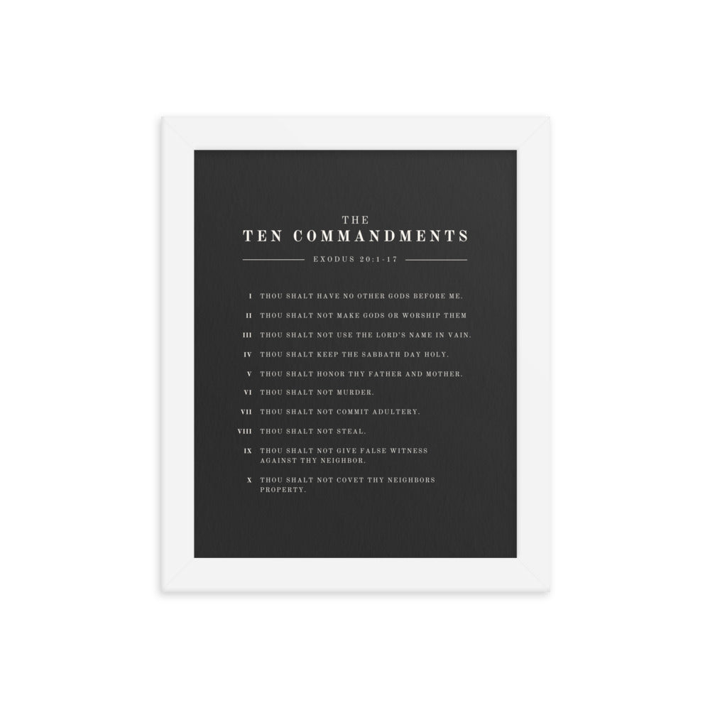 The Ten Commandments - Dark 8x10