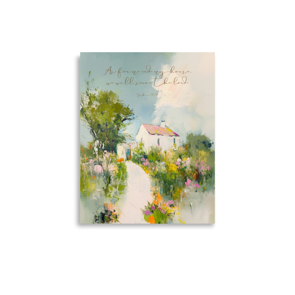 "As for Me and My House" – Joshua 24:15 Scripture Wall Art
