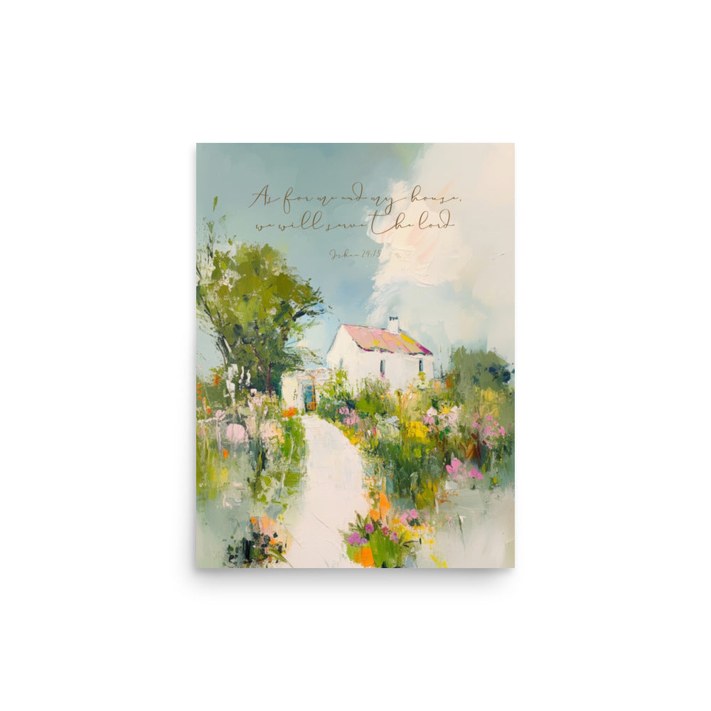 "As for Me and My House" – Joshua 24:15 Scripture Wall Art