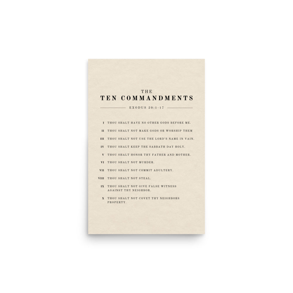 The Ten Commandments Wall Art on Light Or Dark Background    5″×7″ / Unframed Matte Paper / Light-5″×7″ / Unframed Matte Paper / Dark-A1 (23.3″×33.1″) / Unframed Matte Paper / Light-A1 (23.3″×33.1″) / Unframed Matte Paper / Dark-A2 (16.5″×23.3″) / Unframed Matte Paper / Light-A2 (16.5″×23.3″) / Unframed Matte Paper / Dark-8″×10″ / Unframed Matte Paper / Light-8″×10″ / Unframed Matte Paper / Dark-8″×10″ / Black / Light-8″×10″ / Black / Dark