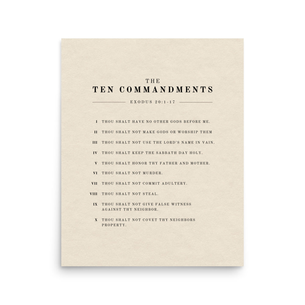 The Ten Commandments Wall Art on Light Or Dark Background    5″×7″ / Unframed Matte Paper / Light-5″×7″ / Unframed Matte Paper / Dark-A1 (23.3″×33.1″) / Unframed Matte Paper / Light-A1 (23.3″×33.1″) / Unframed Matte Paper / Dark-A2 (16.5″×23.3″) / Unframed Matte Paper / Light-A2 (16.5″×23.3″) / Unframed Matte Paper / Dark-8″×10″ / Unframed Matte Paper / Light-8″×10″ / Unframed Matte Paper / Dark-8″×10″ / Black / Light-8″×10″ / Black / Dark