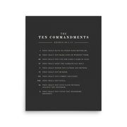 The Ten Commandments - Dark 16x20