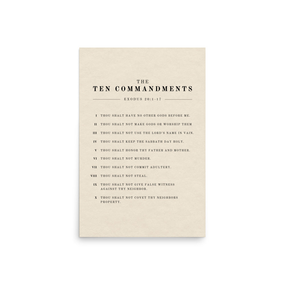The Ten Commandments Wall Art on Light Or Dark Background    5″×7″ / Unframed Matte Paper / Light-5″×7″ / Unframed Matte Paper / Dark-A1 (23.3″×33.1″) / Unframed Matte Paper / Light-A1 (23.3″×33.1″) / Unframed Matte Paper / Dark-A2 (16.5″×23.3″) / Unframed Matte Paper / Light-A2 (16.5″×23.3″) / Unframed Matte Paper / Dark-8″×10″ / Unframed Matte Paper / Light-8″×10″ / Unframed Matte Paper / Dark-8″×10″ / Black / Light-8″×10″ / Black / Dark