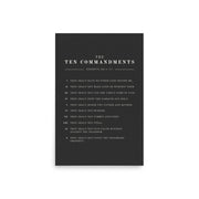 The Ten Commandments - Dark 20x30