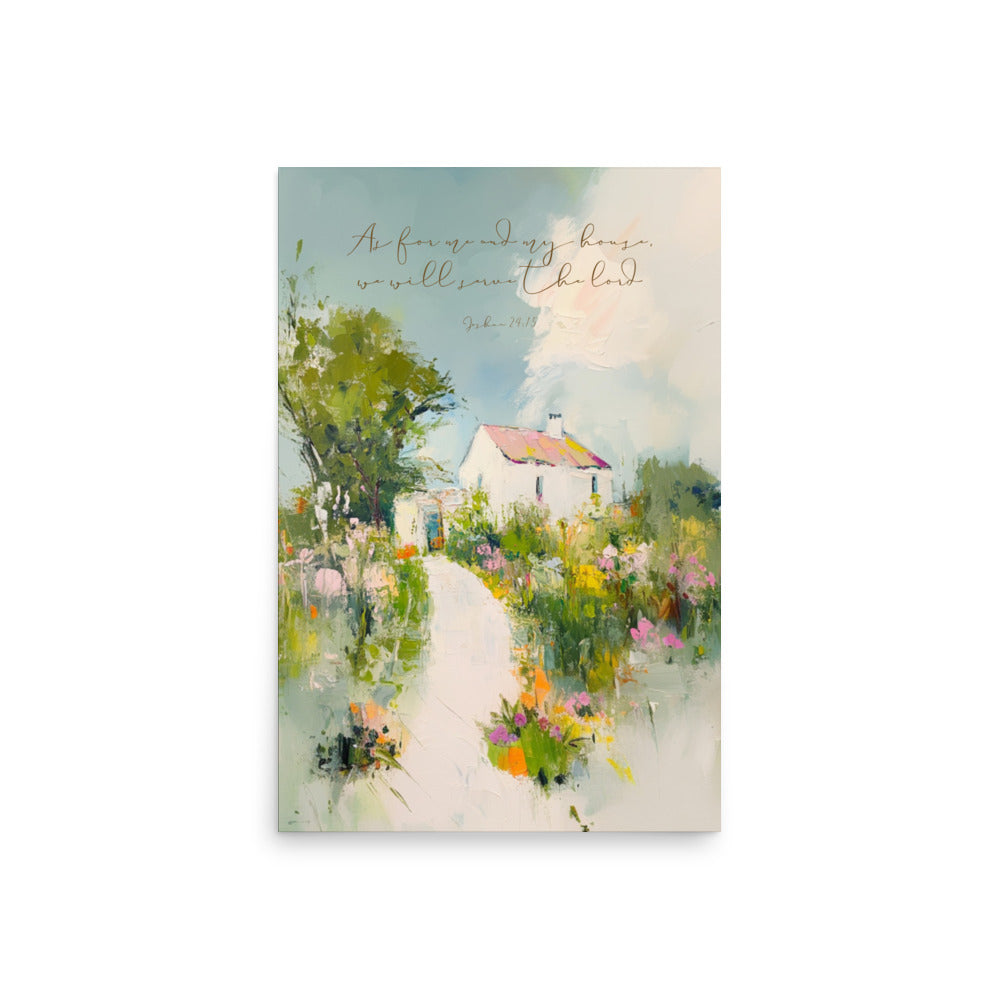 "As for Me and My House" – Joshua 24:15 Scripture Wall Art