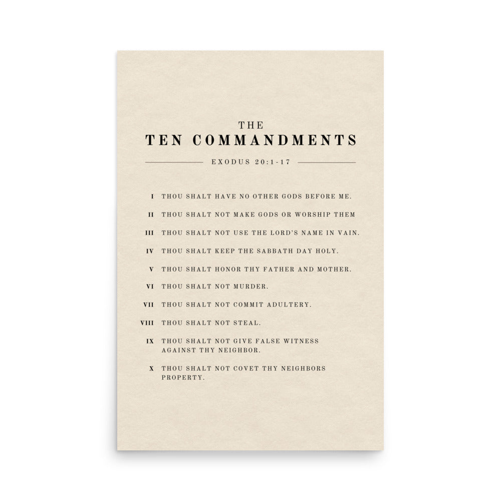 The Ten Commandments Wall Art on Light Or Dark Background    5″×7″ / Unframed Matte Paper / Light-5″×7″ / Unframed Matte Paper / Dark-A1 (23.3″×33.1″) / Unframed Matte Paper / Light-A1 (23.3″×33.1″) / Unframed Matte Paper / Dark-A2 (16.5″×23.3″) / Unframed Matte Paper / Light-A2 (16.5″×23.3″) / Unframed Matte Paper / Dark-8″×10″ / Unframed Matte Paper / Light-8″×10″ / Unframed Matte Paper / Dark-8″×10″ / Black / Light-8″×10″ / Black / Dark