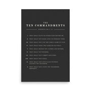 The Ten Commandments - Dark 24x36