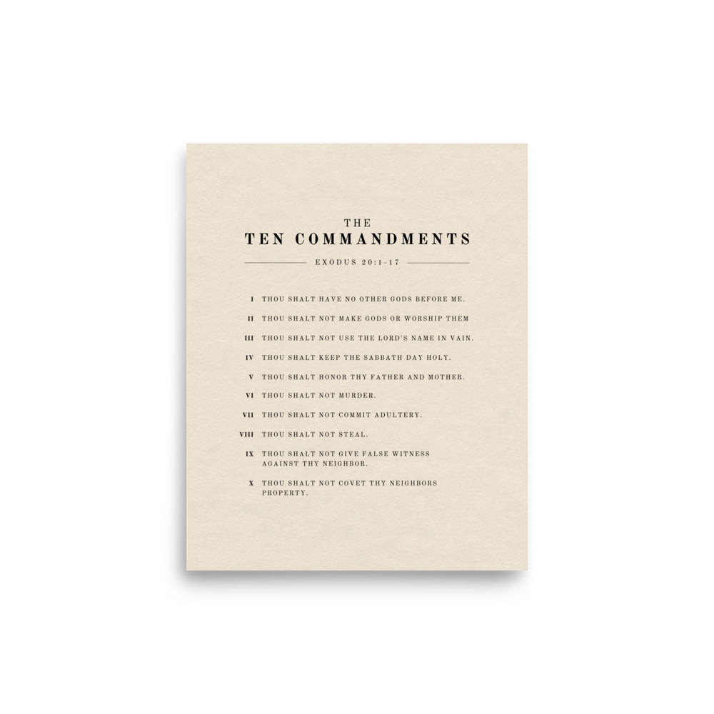The Ten Commandments Wall Art on Light Or Dark Background    5″×7″ / Unframed Matte Paper / Light-5″×7″ / Unframed Matte Paper / Dark-A1 (23.3″×33.1″) / Unframed Matte Paper / Light-A1 (23.3″×33.1″) / Unframed Matte Paper / Dark-A2 (16.5″×23.3″) / Unframed Matte Paper / Light-A2 (16.5″×23.3″) / Unframed Matte Paper / Dark-8″×10″ / Unframed Matte Paper / Light-8″×10″ / Unframed Matte Paper / Dark-8″×10″ / Black / Light-8″×10″ / Black / Dark