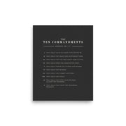 The Ten Commandments - Dark 8x10