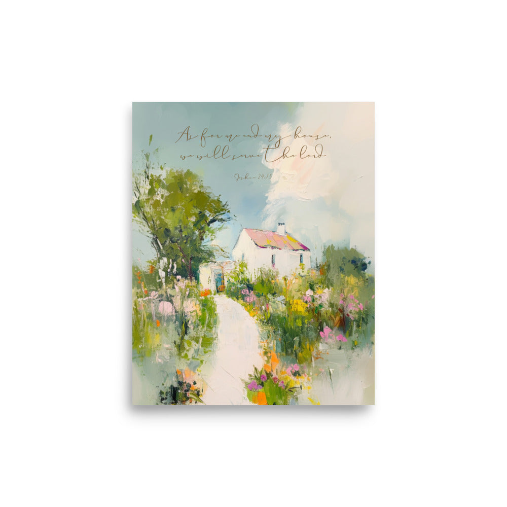 "As for Me and My House" – Joshua 24:15 Scripture Wall Art