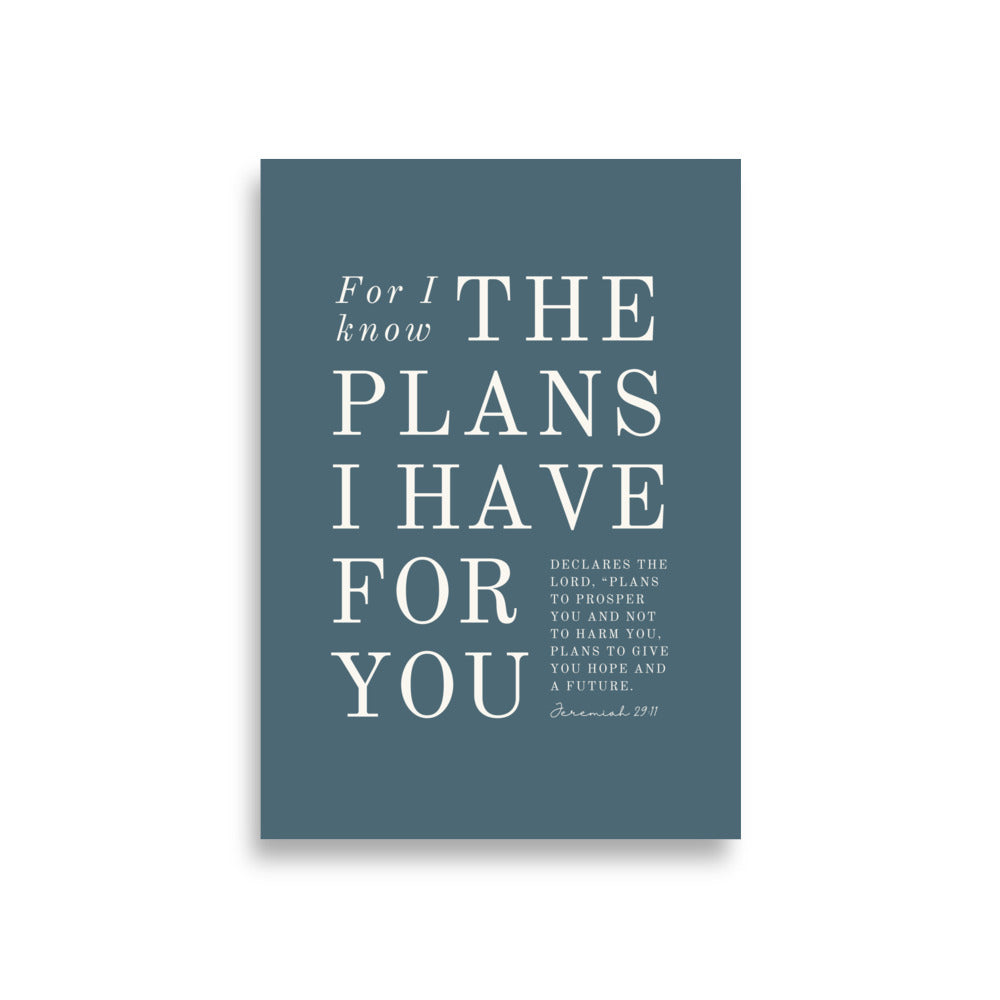 Jeremiah 29:11 Warm Blues