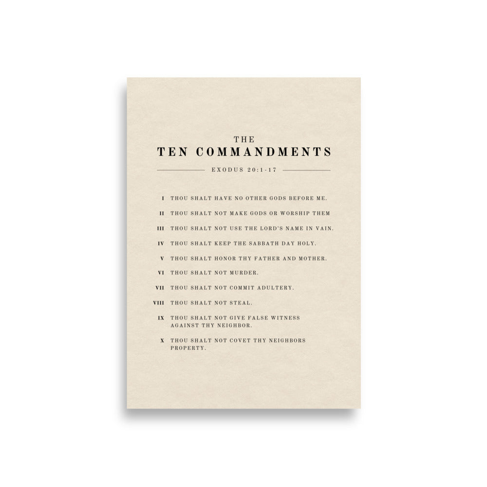 The Ten Commandments Wall Art on Light Or Dark Background    5″×7″ / Unframed Matte Paper / Light-5″×7″ / Unframed Matte Paper / Dark-A1 (23.3″×33.1″) / Unframed Matte Paper / Light-A1 (23.3″×33.1″) / Unframed Matte Paper / Dark-A2 (16.5″×23.3″) / Unframed Matte Paper / Light-A2 (16.5″×23.3″) / Unframed Matte Paper / Dark-8″×10″ / Unframed Matte Paper / Light-8″×10″ / Unframed Matte Paper / Dark-8″×10″ / Black / Light-8″×10″ / Black / Dark