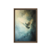 Peace Reigns - White Dove of Peace - Framed Canvas    Unframed Canvas / 8″×10″-Unframed Canvas / 9″×12″-Unframed Canvas / 11″×14″-Unframed Canvas / 12″×12″-Unframed Canvas / 12″×16″-Unframed Canvas / 12″×18″-Unframed Canvas / 16″×16″-Unframed Canvas / 16″×20″-Unframed Canvas / 18″×24″-Unframed Canvas / 20″×30″
