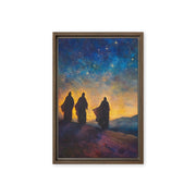 The Three Kings - Framed Canvas Print    Unframed Canvas / 8″×10″-Unframed Canvas / 9″×12″-Unframed Canvas / 11″×14″-Unframed Canvas / 12″×12″-Unframed Canvas / 12″×16″-Unframed Canvas / 12″×18″-Unframed Canvas / 16″×16″-Unframed Canvas / 16″×20″-Unframed Canvas / 18″×24″-Unframed Canvas / 20″×28″