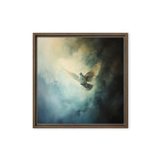 Peace Reigns - White Dove of Peace - Framed Canvas    Unframed Canvas / 8″×10″-Unframed Canvas / 9″×12″-Unframed Canvas / 11″×14″-Unframed Canvas / 12″×12″-Unframed Canvas / 12″×16″-Unframed Canvas / 12″×18″-Unframed Canvas / 16″×16″-Unframed Canvas / 16″×20″-Unframed Canvas / 18″×24″-Unframed Canvas / 20″×30″