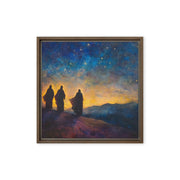 The Three Kings - Framed Canvas Print    Unframed Canvas / 8″×10″-Unframed Canvas / 9″×12″-Unframed Canvas / 11″×14″-Unframed Canvas / 12″×12″-Unframed Canvas / 12″×16″-Unframed Canvas / 12″×18″-Unframed Canvas / 16″×16″-Unframed Canvas / 16″×20″-Unframed Canvas / 18″×24″-Unframed Canvas / 20″×28″