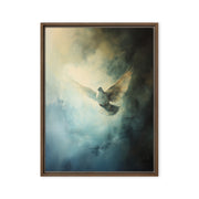 Peace Reigns - White Dove of Peace - Framed Canvas    Unframed Canvas / 8″×10″-Unframed Canvas / 9″×12″-Unframed Canvas / 11″×14″-Unframed Canvas / 12″×12″-Unframed Canvas / 12″×16″-Unframed Canvas / 12″×18″-Unframed Canvas / 16″×16″-Unframed Canvas / 16″×20″-Unframed Canvas / 18″×24″-Unframed Canvas / 20″×30″