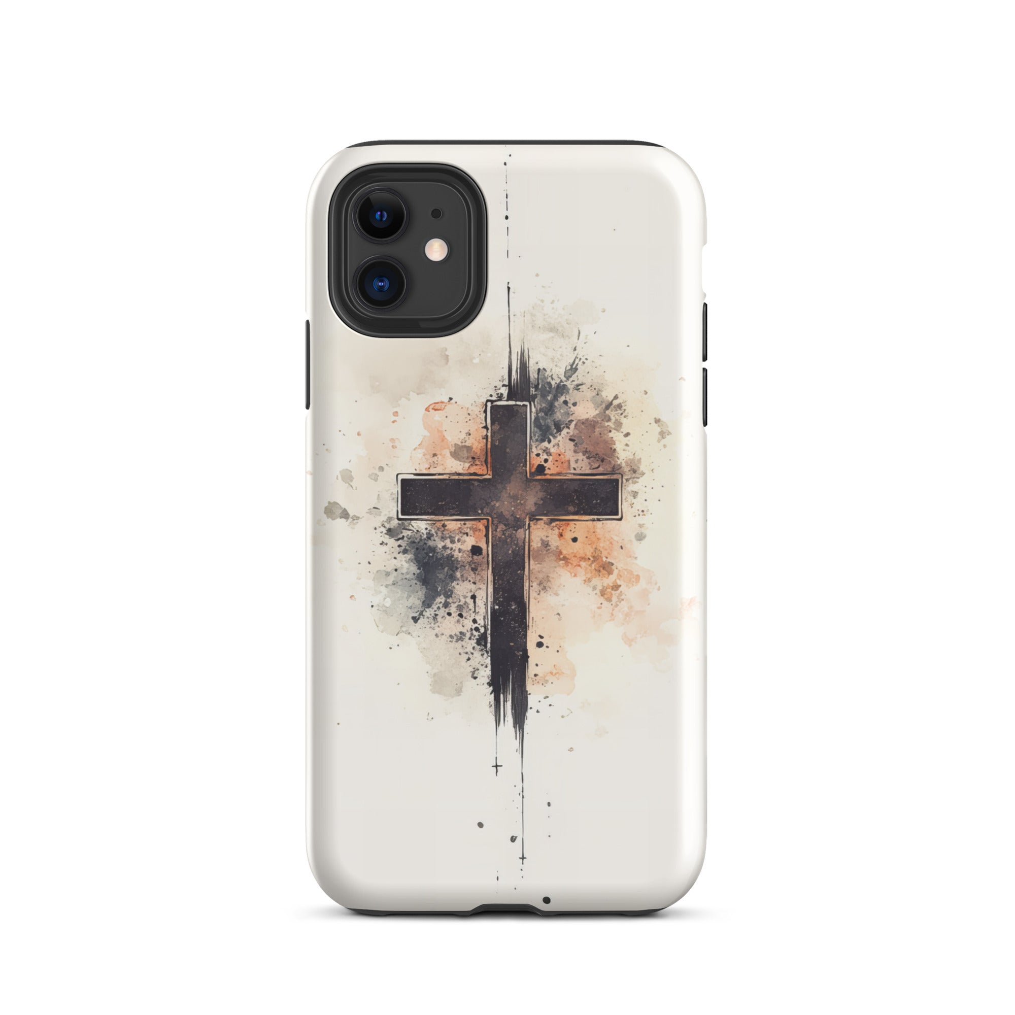 Christian Cross Watercolor design - Tough Case for iPhone and Samsung    Glossy / iPhone 11-Glossy / iPhone 11 Pro-Glossy / iPhone 11 Pro Max-Glossy / iPhone 12 mini-Glossy / iPhone 12-Glossy / iPhone 12 Pro-Glossy / iPhone 12 Pro Max-Glossy / iPhone 13 mini-Glossy / iPhone 13-Glossy / iPhone 13 Pro