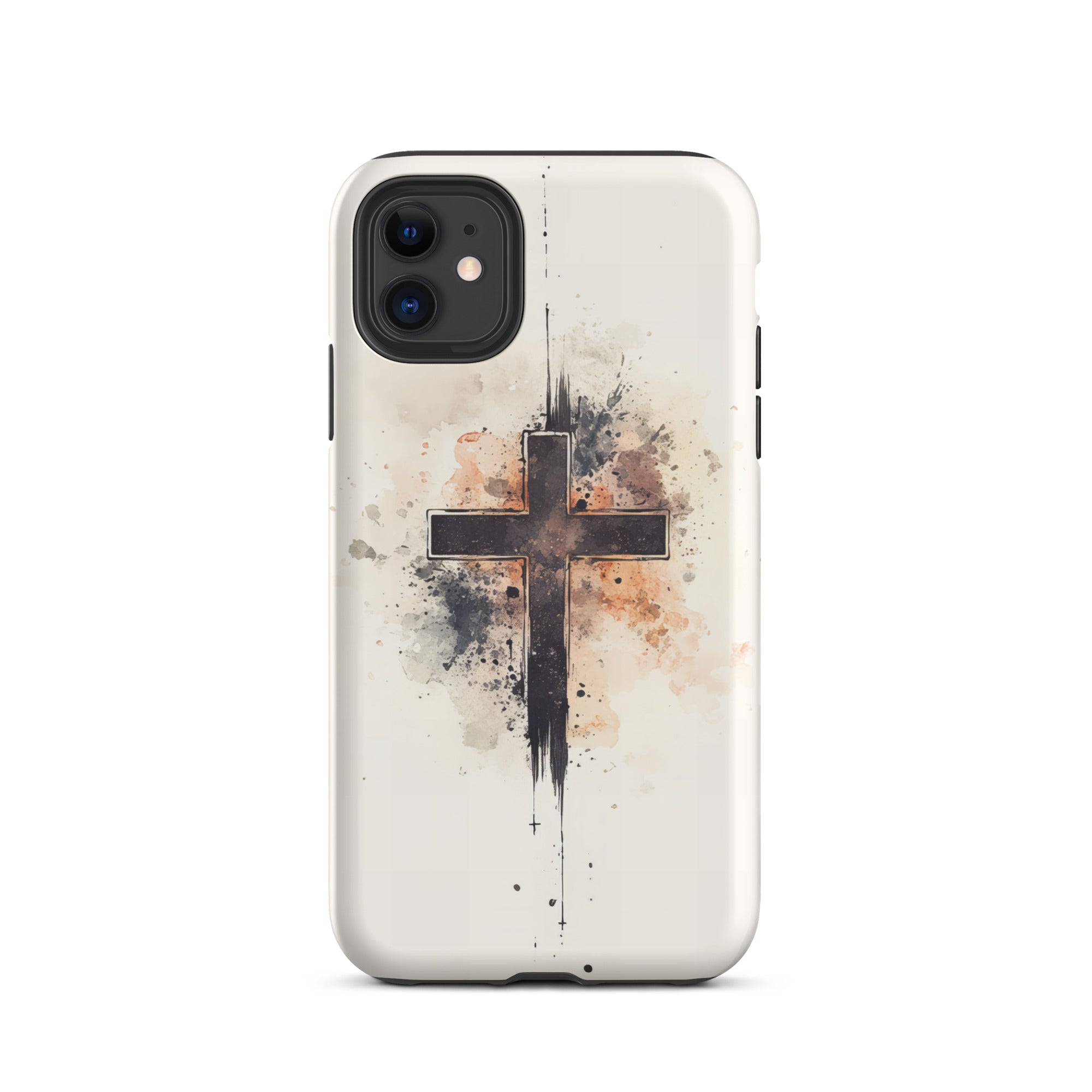 Christian Cross Watercolor design - Tough Case for iPhone and Samsung    Glossy / iPhone 11-Glossy / iPhone 11 Pro-Glossy / iPhone 11 Pro Max-Glossy / iPhone 12 mini-Glossy / iPhone 12-Glossy / iPhone 12 Pro-Glossy / iPhone 12 Pro Max-Glossy / iPhone 13 mini-Glossy / iPhone 13-Glossy / iPhone 13 Pro