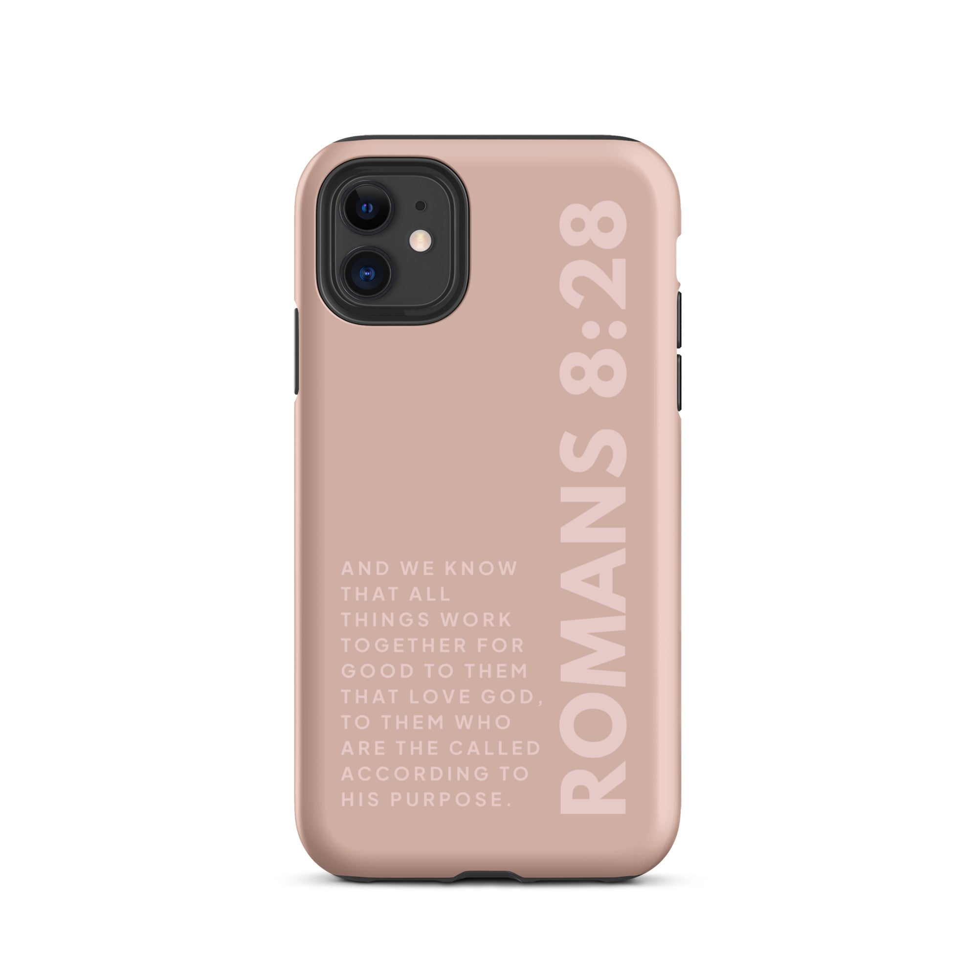 Pink Tough Case for iPhone and Samsung With Romans 8:28 Verse    Glossy / iPhone 11-Glossy / iPhone 11 Pro-Glossy / iPhone 11 Pro Max-Glossy / iPhone 12 mini-Glossy / iPhone 12-Glossy / iPhone 12 Pro-Glossy / iPhone 12 Pro Max-Glossy / iPhone 13 mini-Glossy / iPhone 13-Glossy / iPhone 13 Pro