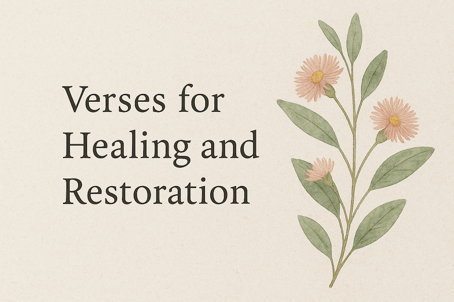 10 Bible Verses for Healing and Restoration | Prayers & Prints