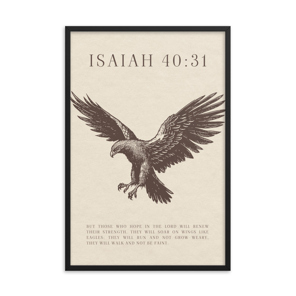 Isaiah 40:31 Prints Framed Canvas or Paper in Various Sizes