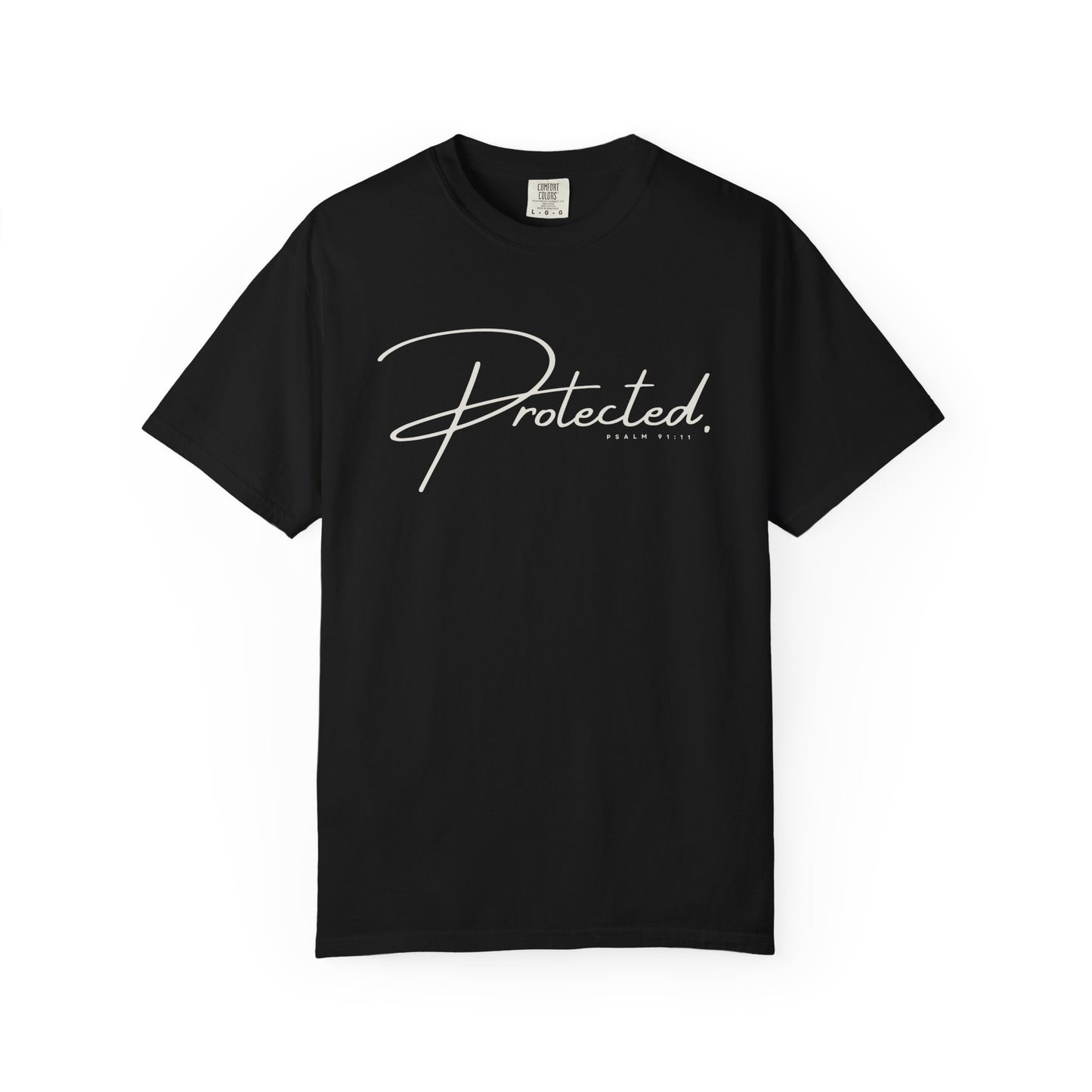 Comfort Colors® | Protected Christian Streetwear T-Shirt | Psalm 91:11 Bible Verse Tee |  Faith Shirt | Guardian Angels Christian Gift