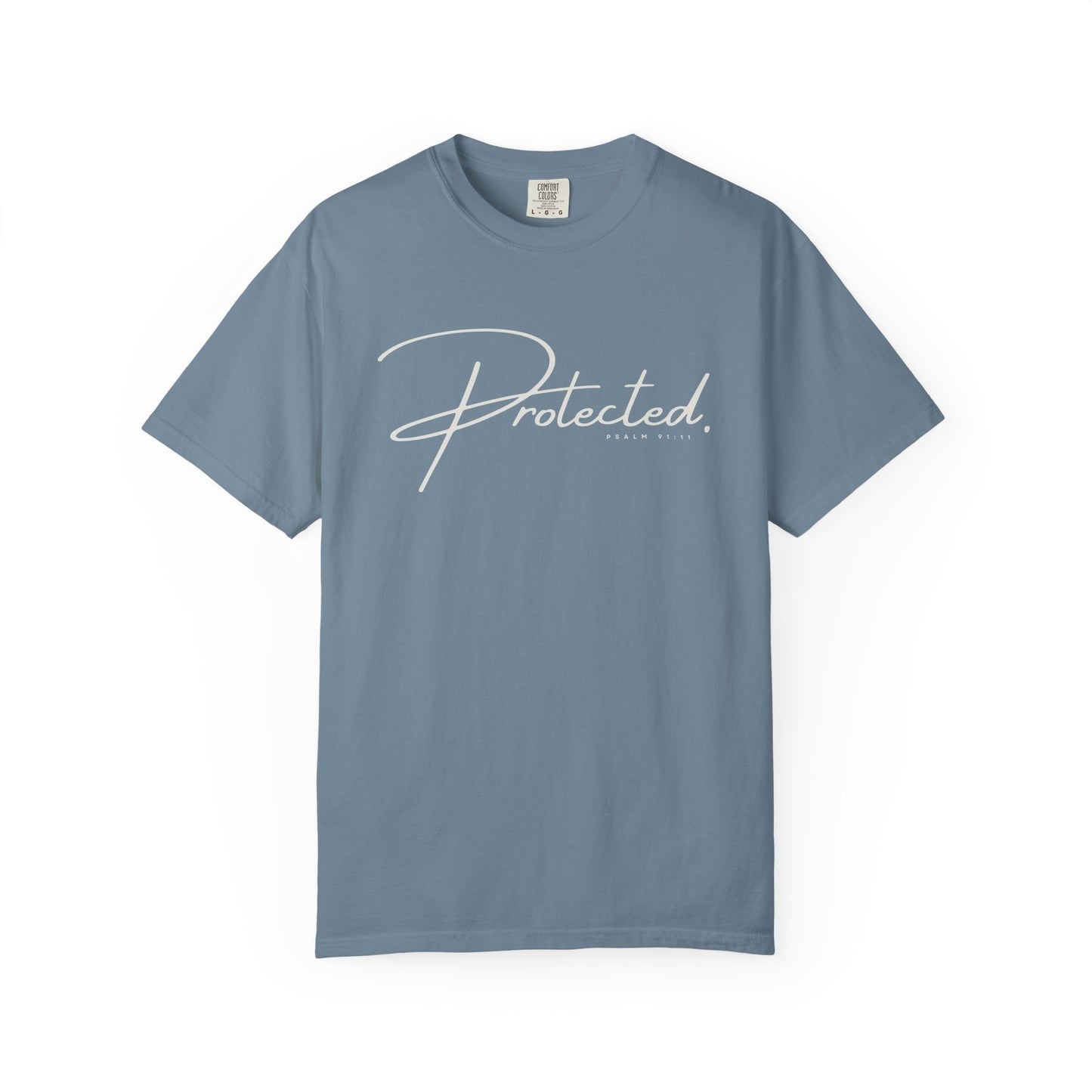Comfort Colors® | Protected Christian Streetwear T-Shirt | Psalm 91:11 Bible Verse Tee |  Faith Shirt | Guardian Angels Christian Gift