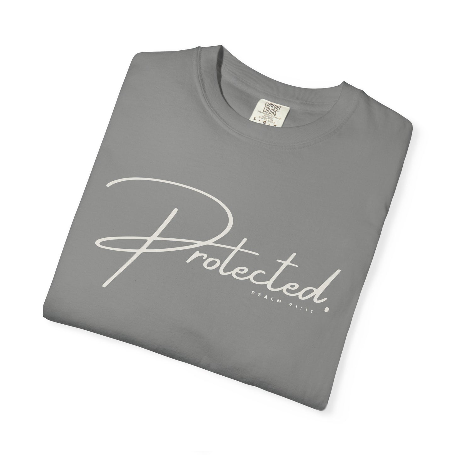 Comfort Colors® | Protected Christian Streetwear T-Shirt | Psalm 91:11 Bible Verse Tee |  Faith Shirt | Guardian Angels Christian Gift