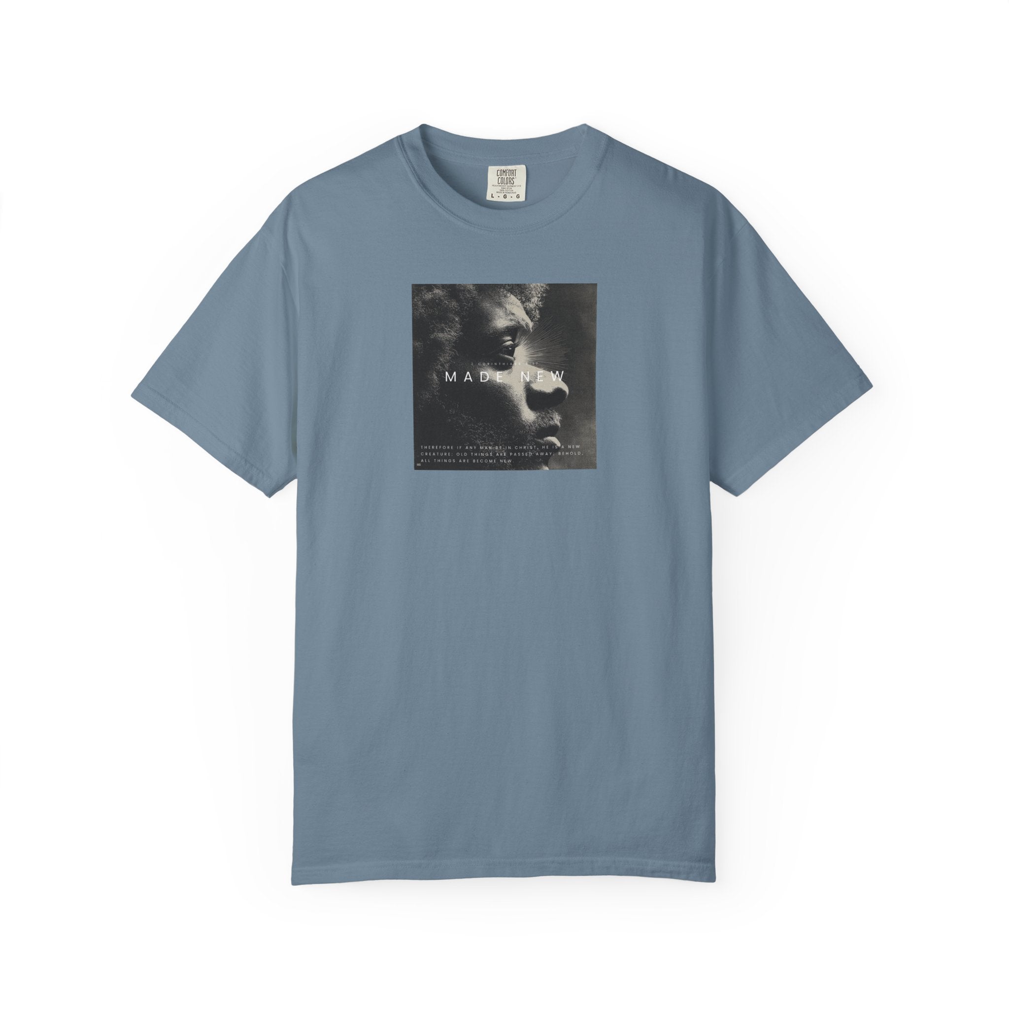 Made New Tee – 2 Corinthians 5:17 Christian Renewal T-Shirt    White / S-Berry / S-Blue Spruce / S-Brick / S-Graphite / S 