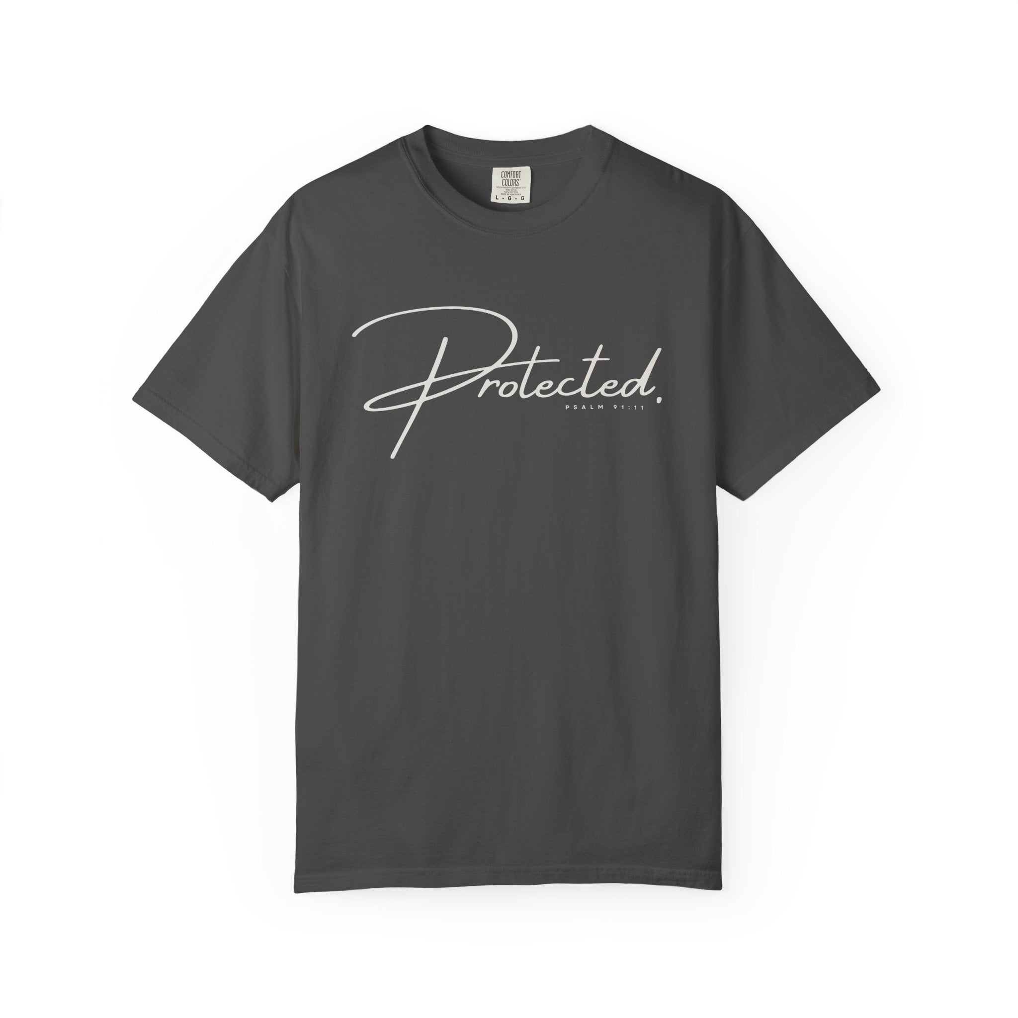 Comfort Colors® | Protected Christian Streetwear T-Shirt | Psalm 91:11 Bible Verse Tee |  Faith Shirt | Guardian Angels Christian Gift