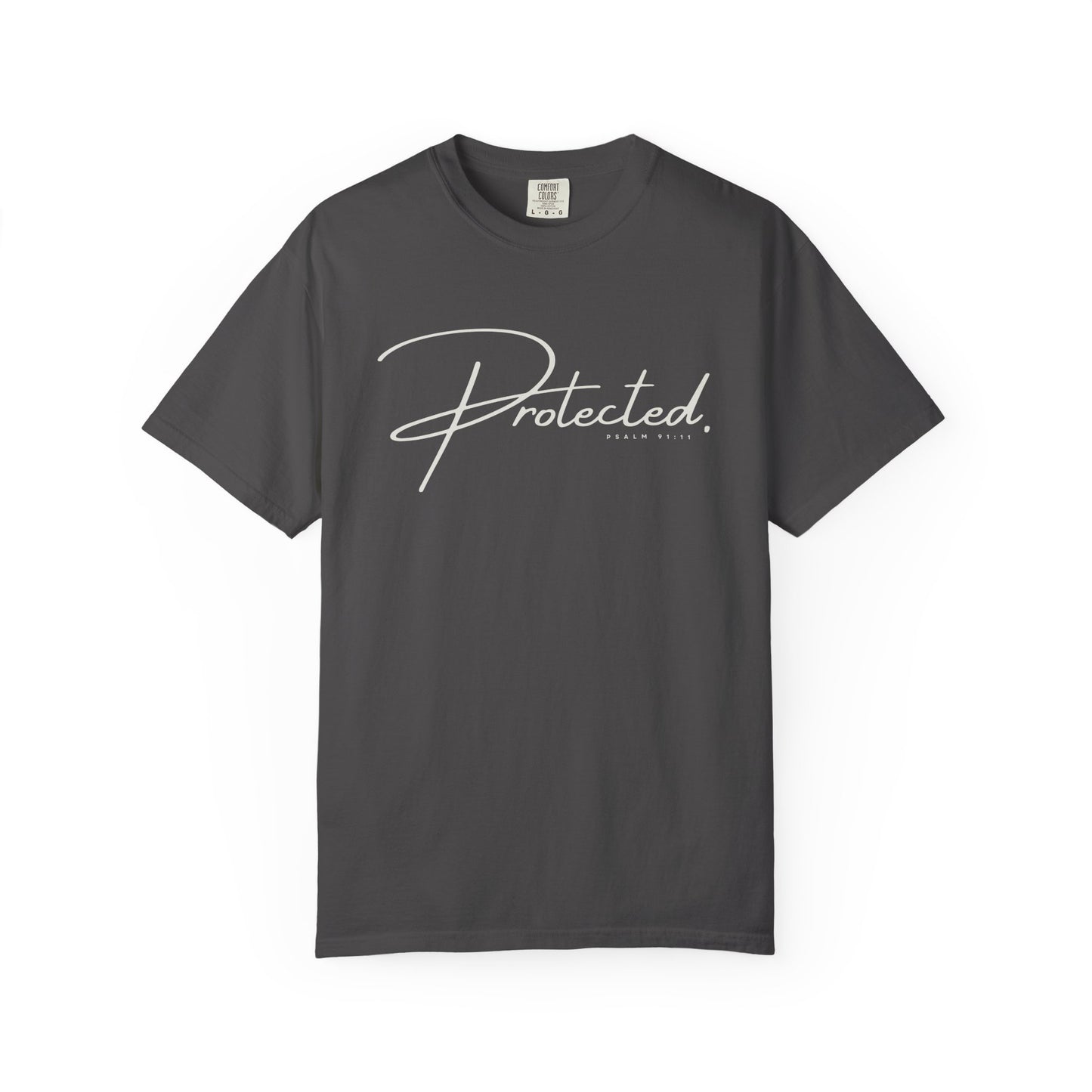 Comfort Colors® | Protected Christian Streetwear T-Shirt | Psalm 91:11 Bible Verse Tee |  Faith Shirt | Guardian Angels Christian Gift
