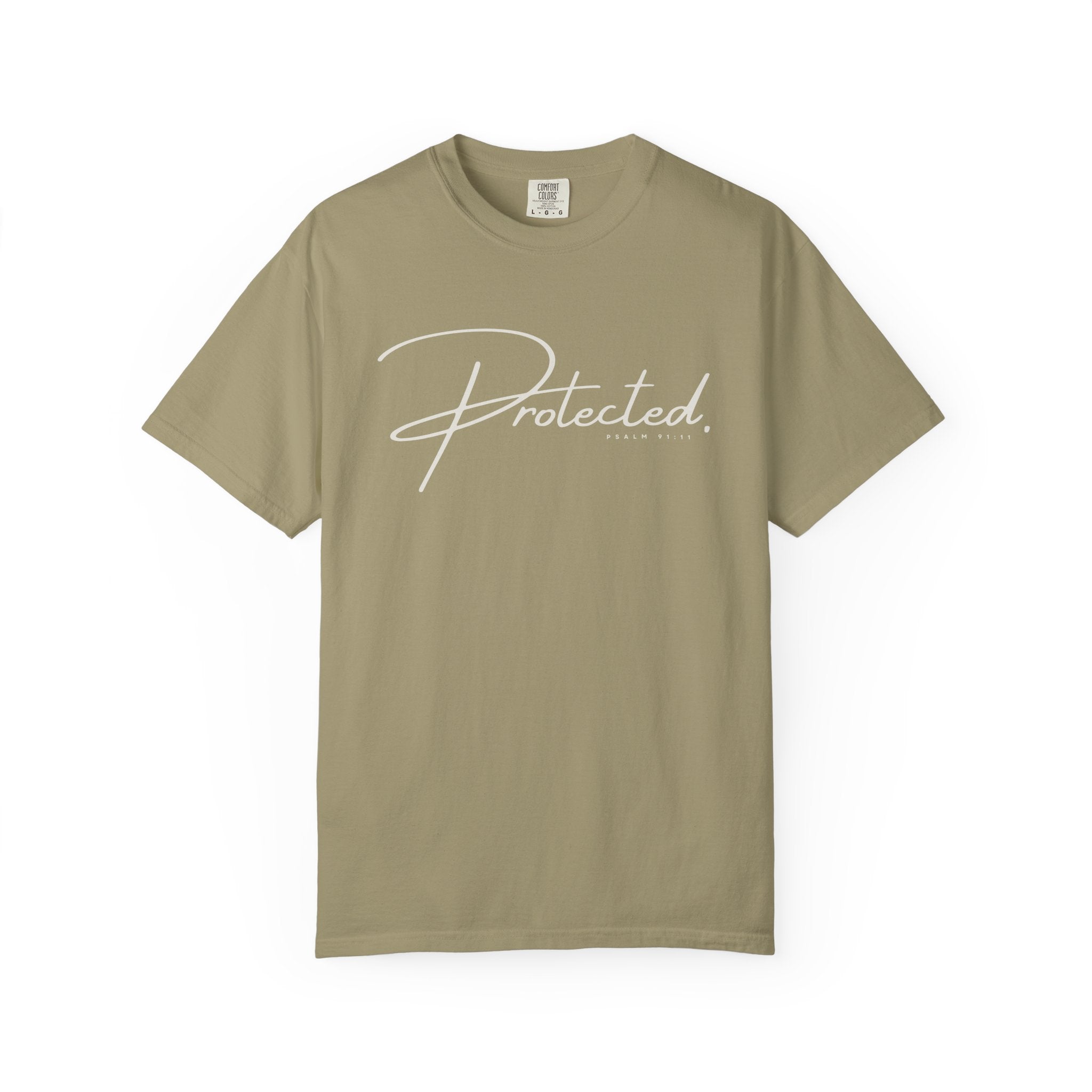 Comfort Colors® | Protected Christian Streetwear T-Shirt | Psalm 91:11 Bible Verse Tee |  Faith Shirt | Guardian Angels Christian Gift