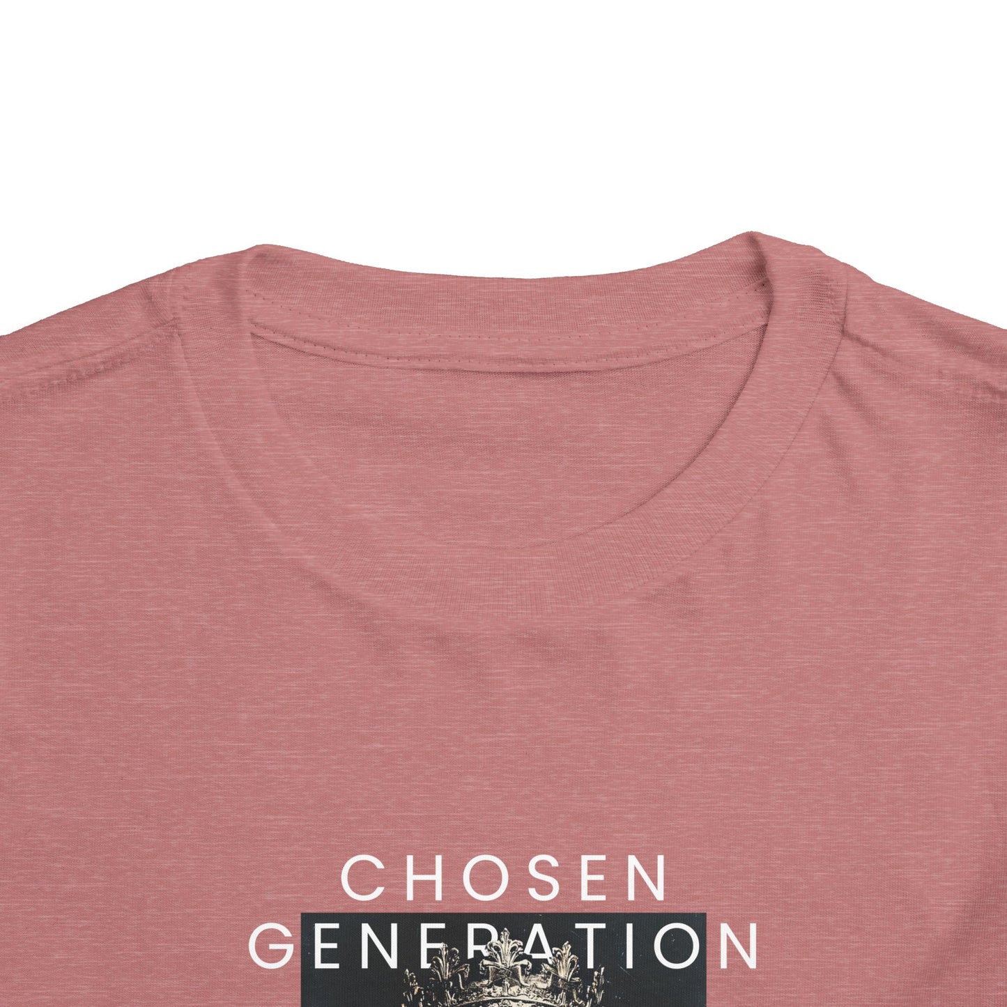 Chosen Generation Toddler Tee – 1 Peter 2:9 Christian Shirt    Asphalt / 2T-Black / 2T-Navy / 2T-Pink / 2T-Dark Heather Grey / 2T 