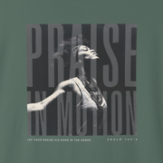 Praise in Motion Classic Tee – Psalm 149:3 Faith in Movement    Black / S-White / S-Bay / S-Berry / S-Blue Spruce / S 
