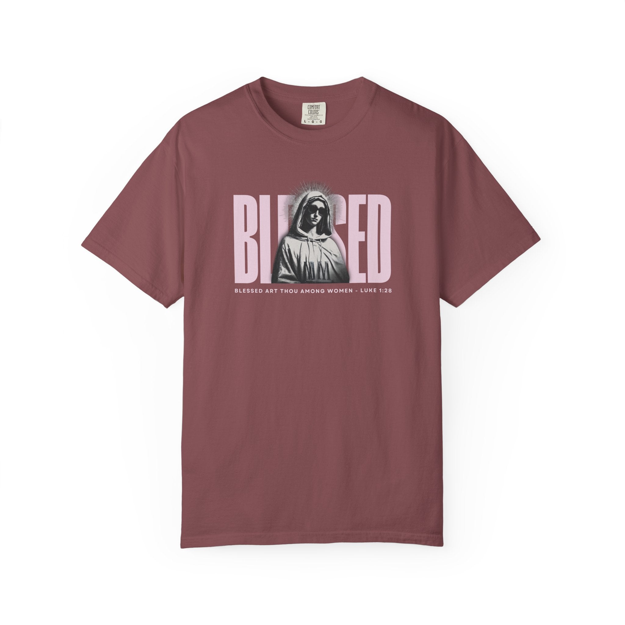 Blessed - Mother Mary T-Shirt For Woman
