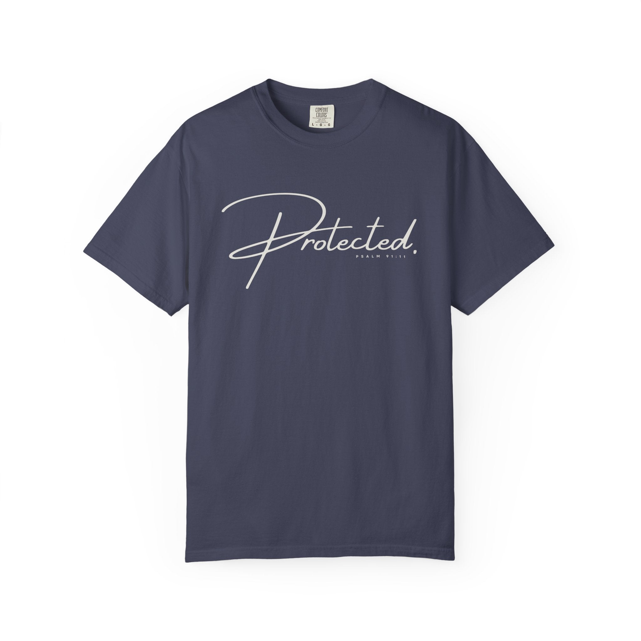 Comfort Colors® | Protected Christian Streetwear T-Shirt | Psalm 91:11 Bible Verse Tee |  Faith Shirt | Guardian Angels Christian Gift