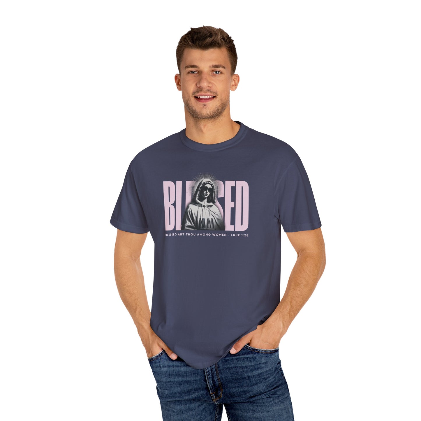 Blessed - Mother Mary T-Shirt For Woman