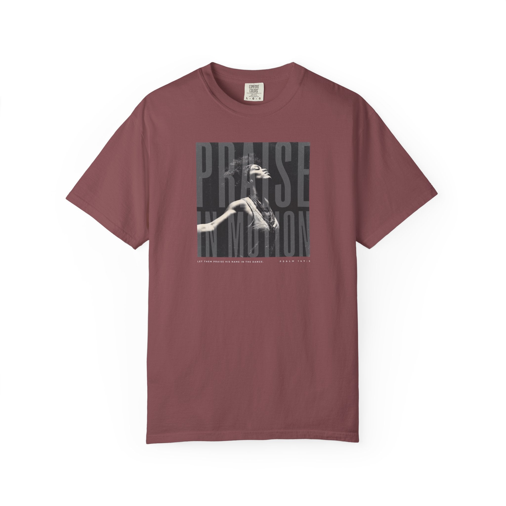 Praise in Motion Classic Tee – Psalm 149:3 Faith in Movement    Black / S-White / S-Bay / S-Berry / S-Blue Spruce / S 