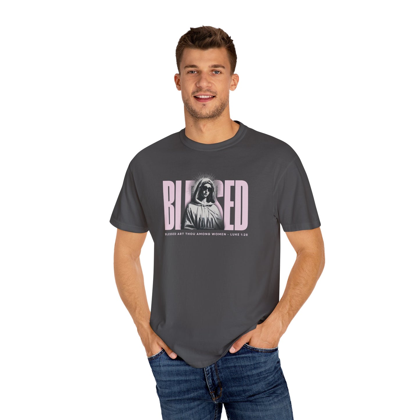 Blessed - Mother Mary T-Shirt For Woman