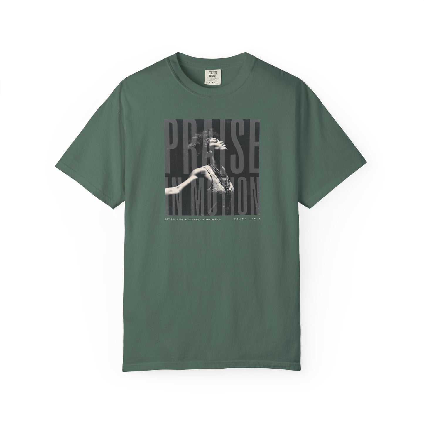 Praise in Motion Classic Tee – Psalm 149:3 Faith in Movement    Black / S-White / S-Bay / S-Berry / S-Blue Spruce / S 