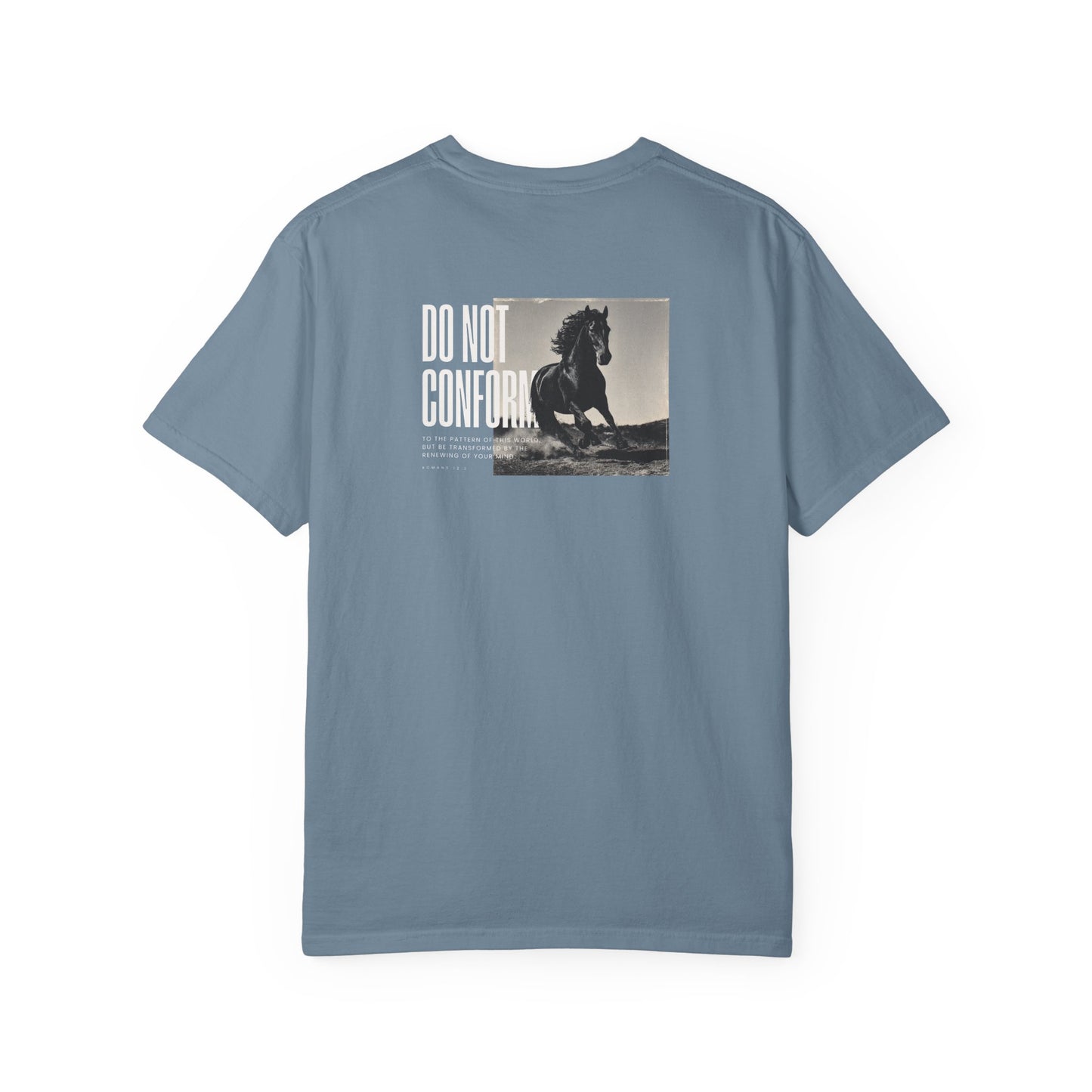 Romans 12:2 Christian Streetwear T-Shirt | Comfort Colors® Faith Tee | Do Not Conform Bible Verse Shirt | Christian Gift Apparel