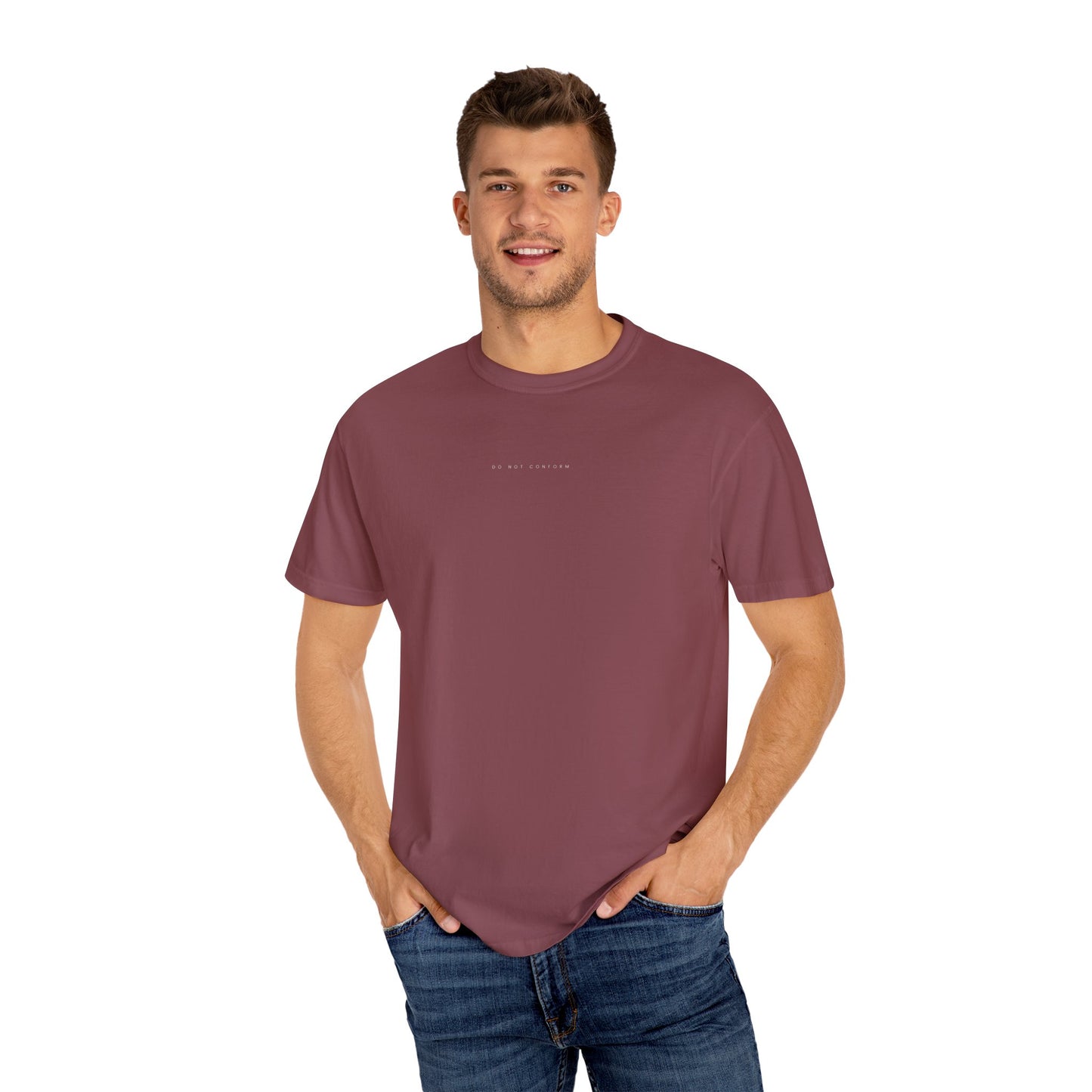 Romans 12:2 Christian Streetwear T-Shirt | Comfort Colors® Faith Tee | Do Not Conform Bible Verse Shirt | Christian Gift Apparel