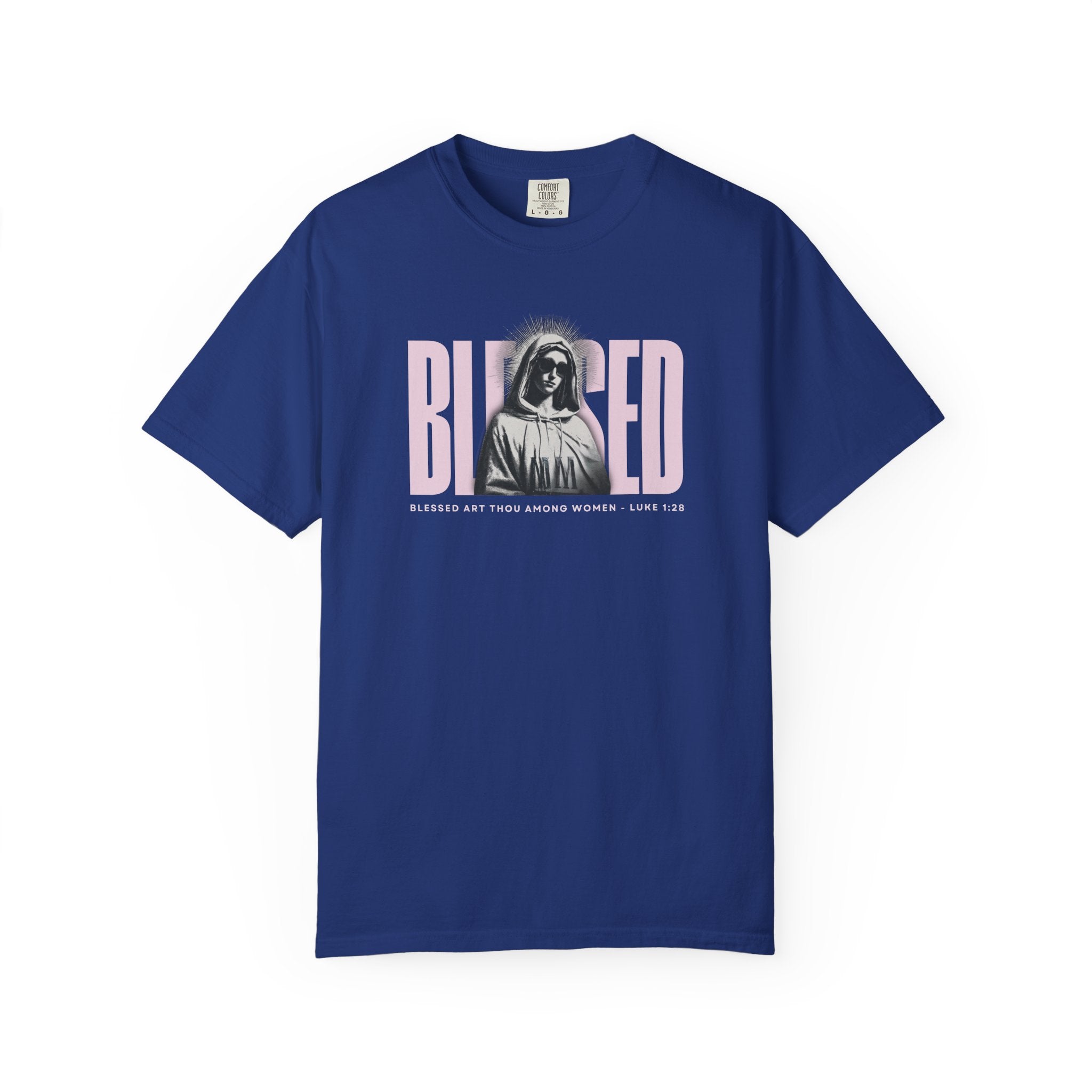 Blessed - Mother Mary T-Shirt For Woman