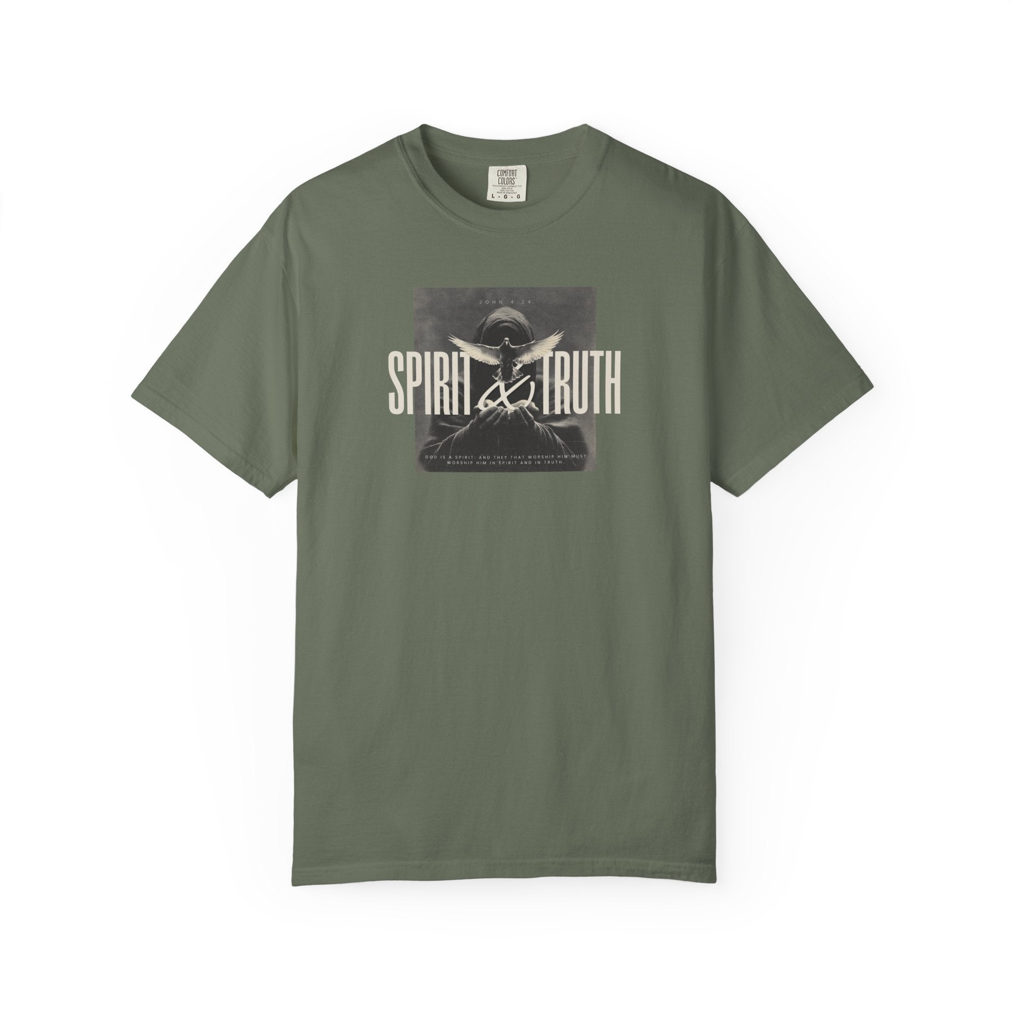 Spirit & Truth Tee – John 4:24 Christian Shirt    White / S-Berry / S-Brick / S-Graphite / S-Ice Blue / S 