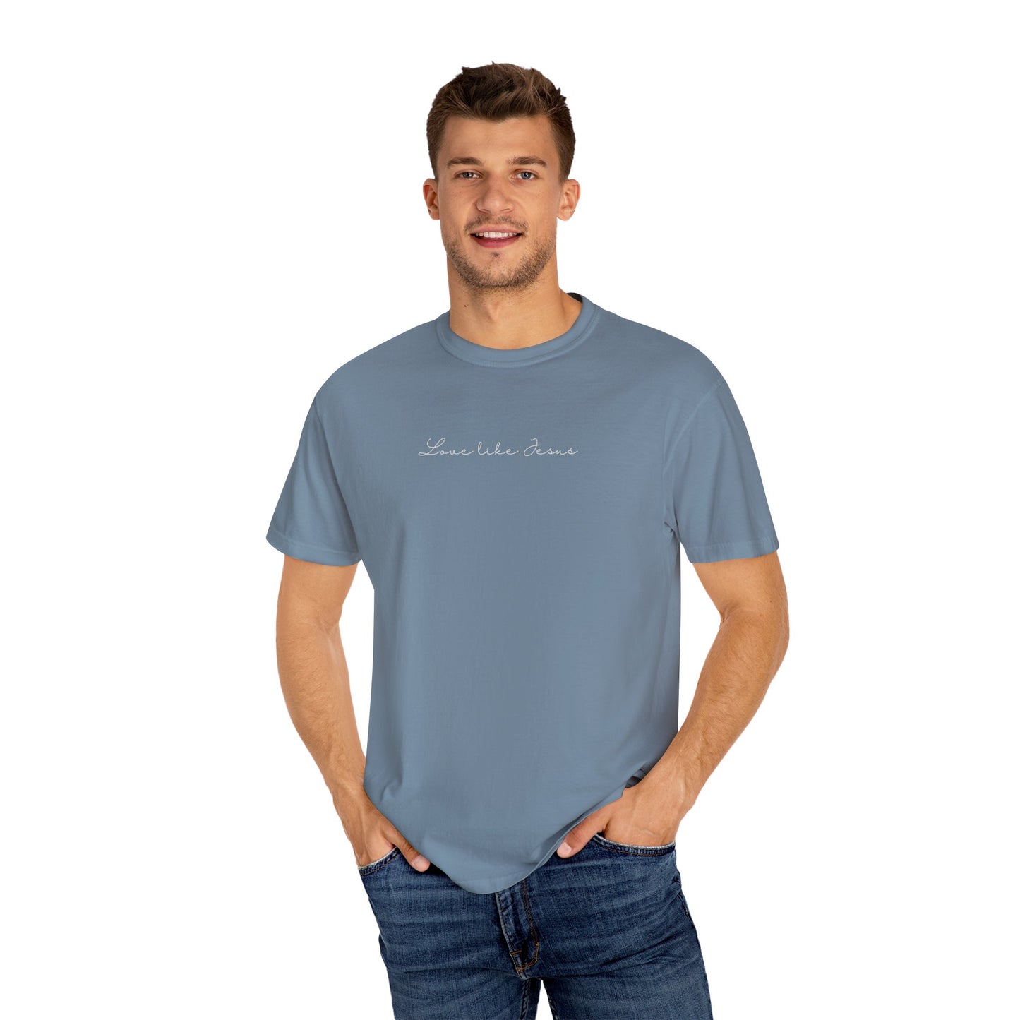 Love of Jesus | Comfort Colors® Protected Christian Streetwear T-Shirt | Faith Tee | Guardian Angels Christian Gift | Christian Apparel