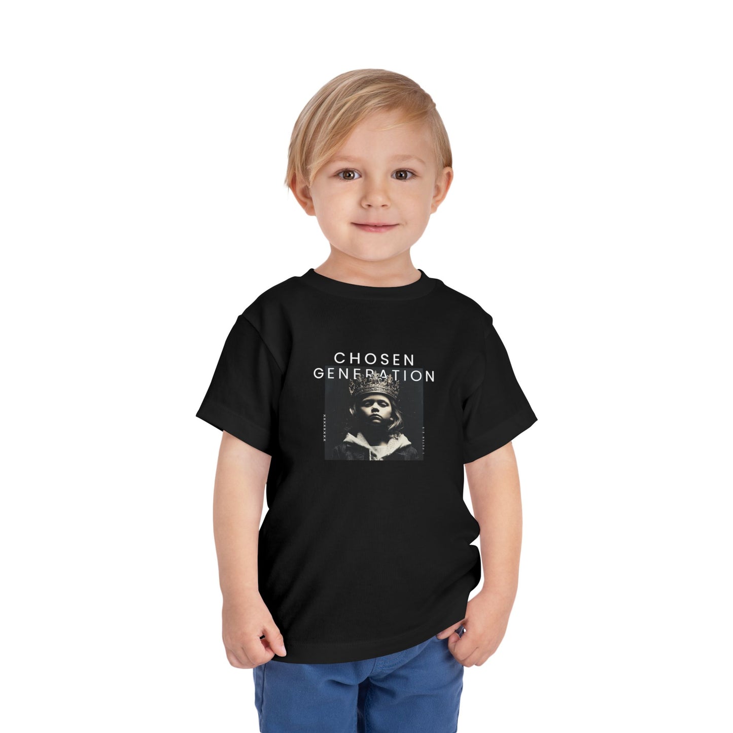 Chosen Generation Toddler Tee – 1 Peter 2:9 Christian Shirt    Asphalt / 2T-Black / 2T-Navy / 2T-Pink / 2T-Dark Heather Grey / 2T 